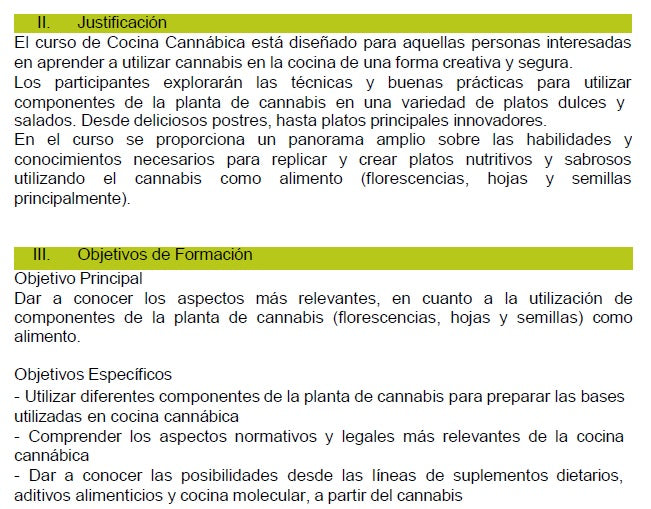 Curso en Cocina Cannábica | Virtual y Presencial