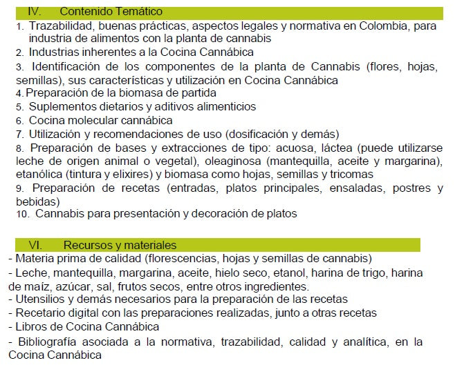 Curso en Cocina Cannábica | Virtual y Presencial