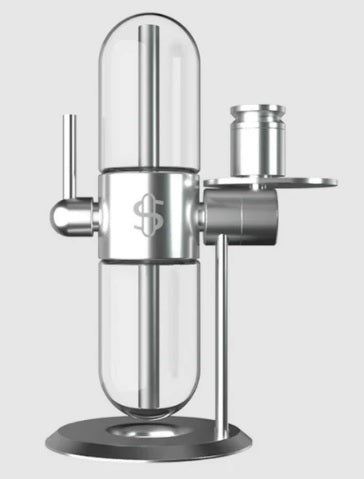 Stundenglass Gravity Hookah V2 Polished Silver — La Cachimba de Gravedad Viral 🌊 Edición Premium