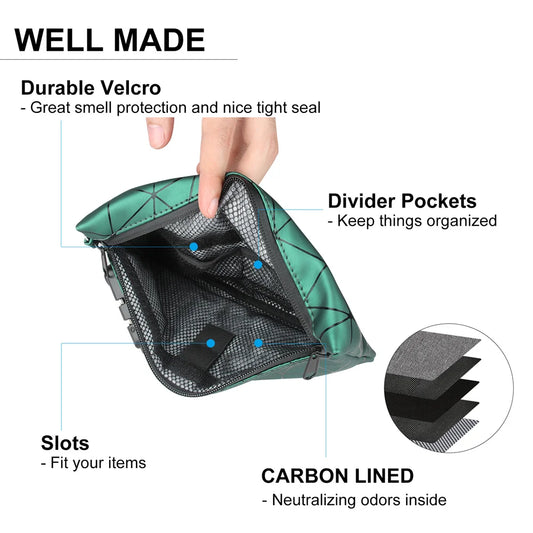 Kit de Bolsa Anti Olor – Accesorios Premium para Fumadores de Hierba🌿🔒

¡Mantén tu estilo y discreción con este kit de bolsa anti olor! Incluye todo lo esencial: una bolsa para pipas, compartimentos con cierre segu