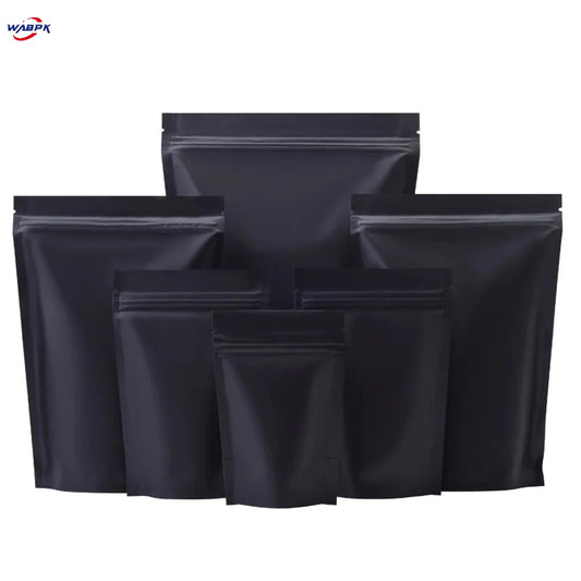Bolsas de Aluminio Negras Mate – 100 Unidades por Lote 🌟

Descubre estas bolsas premium de aluminio negras mate , perfectas para almacenar alimentos, snacks, chocolates y más. Con cierre hermético autoadhesivo, notch p