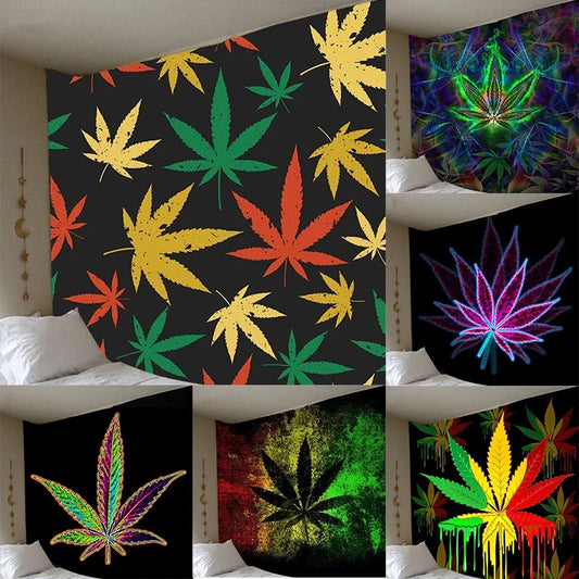 Telas Cannábicas - Tapestry Boho Trippy con Hojas de Cannabis – Decoración Psicodélica para tu Espacio 🌿🎨

Transforma tu hogar con esta tapestry boho trippy inspirada en el cannabis , perfecta para darle un toque m