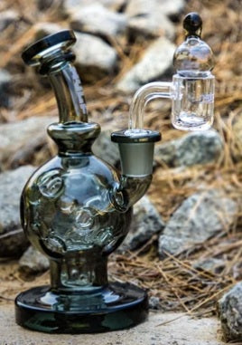 Wulf Glass Dab Rig Atom — Mini Rig Borosilicato + Banger 14mm 🔥